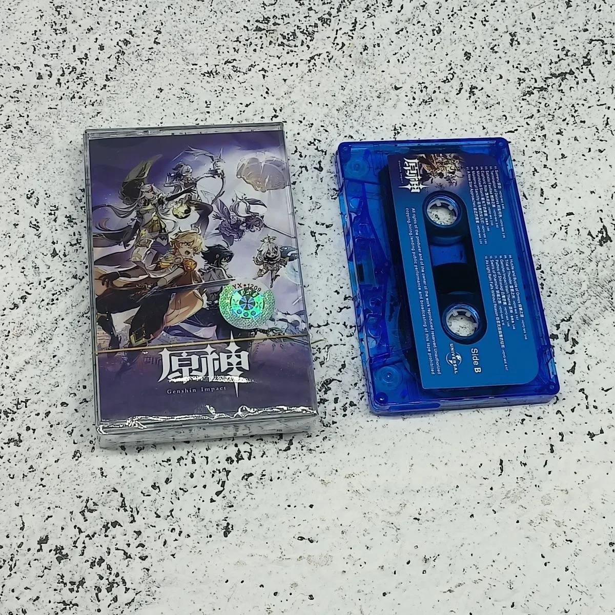 Gioco Genshin Impact Music Tape Razor Jean Gunnhildr Paimon Cosplay Anime Soundtracks Box Cassette Walkman Tape Collection Prop