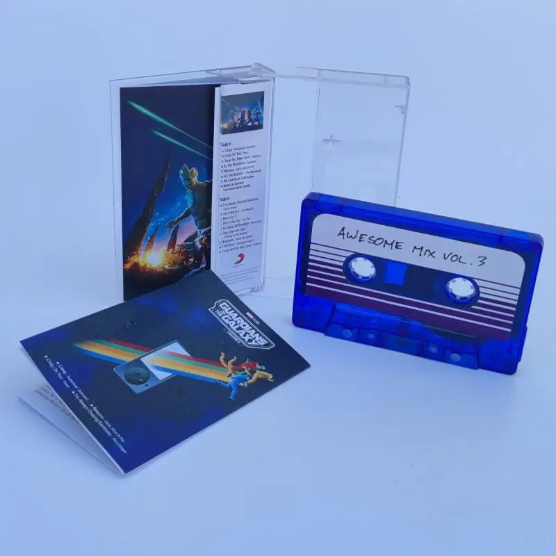 Marvel Avengers Guardians Of The Galaxy 3 Music Tape Rocket Raccoon Star-Lord Cosplay Cassette Soundtracks Box Walkman Tape Gift