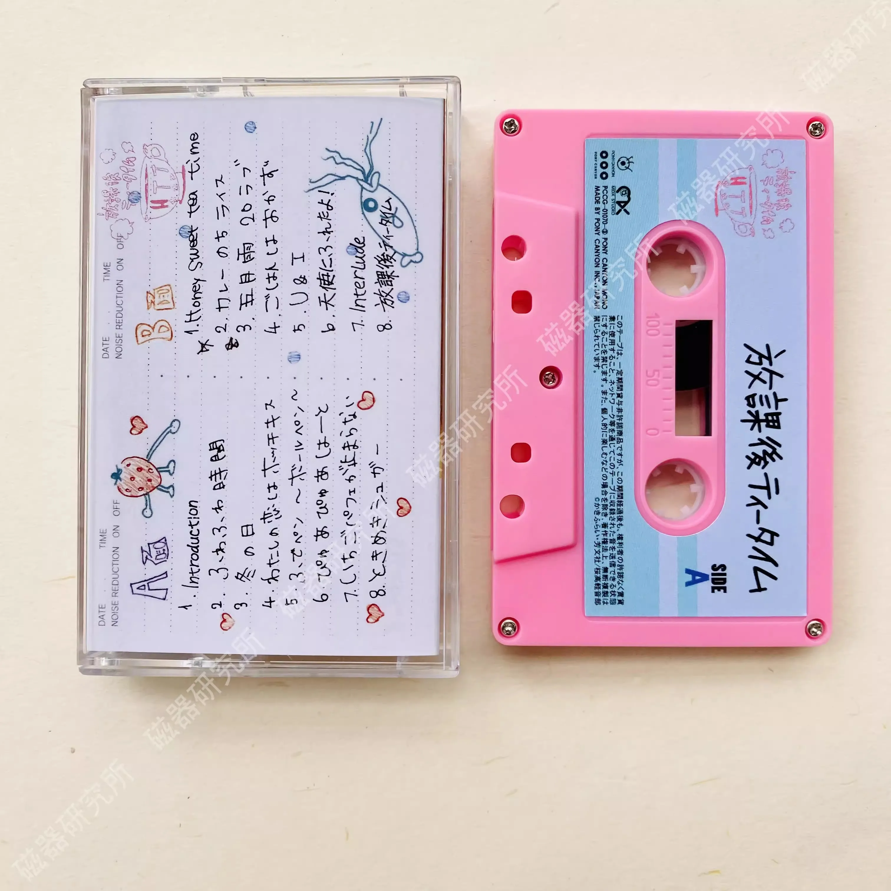 Cartoon K-On Tea Time Htt Hirasawa Yui Akiyama Mio Music Tape Cassette Cosplay Soundtracks Box Walkman Tape Prop Party Music