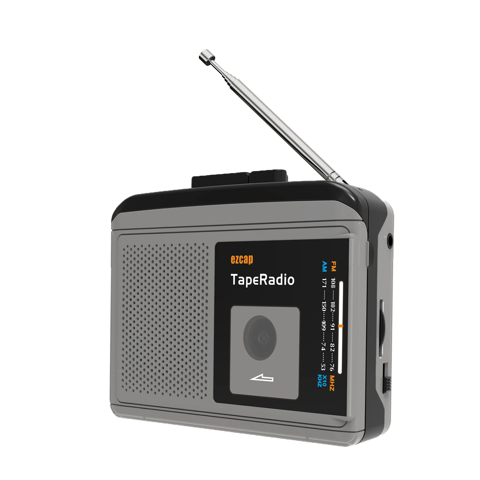 Lettore Di Cassette A Nastro Portatile Walkman Am/Fm Radio Altoparlante Integrato Con Jack Per Auricolari Da 3.5Mm