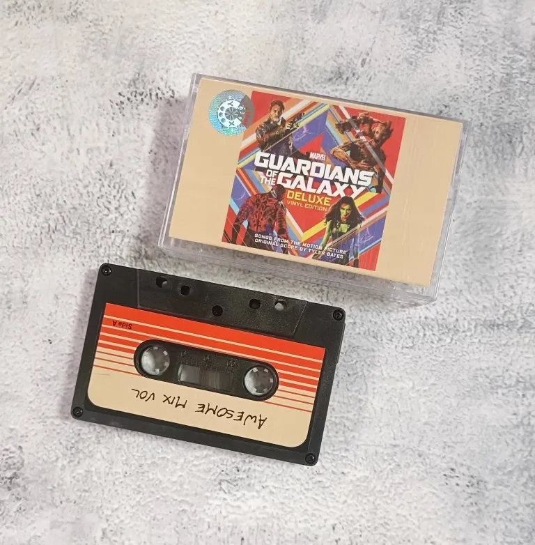 Anime Guardians Of The Galaxy Star-Lord Groot Raccoon Music Tapes Nastro Cosplay Soundtracks Box Car Walkman Cassette Prop Gifts