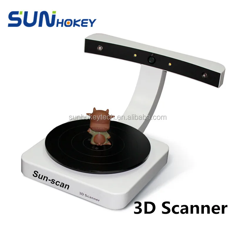 Nuovo Arrivo 32Bit Dual Laser 3D Scanner Sun-Scan Stampante 3D Scan 2Mp Cmos Sensore Di Immagine Interfaccia Usb Scansione 3D Per Stampante 3D