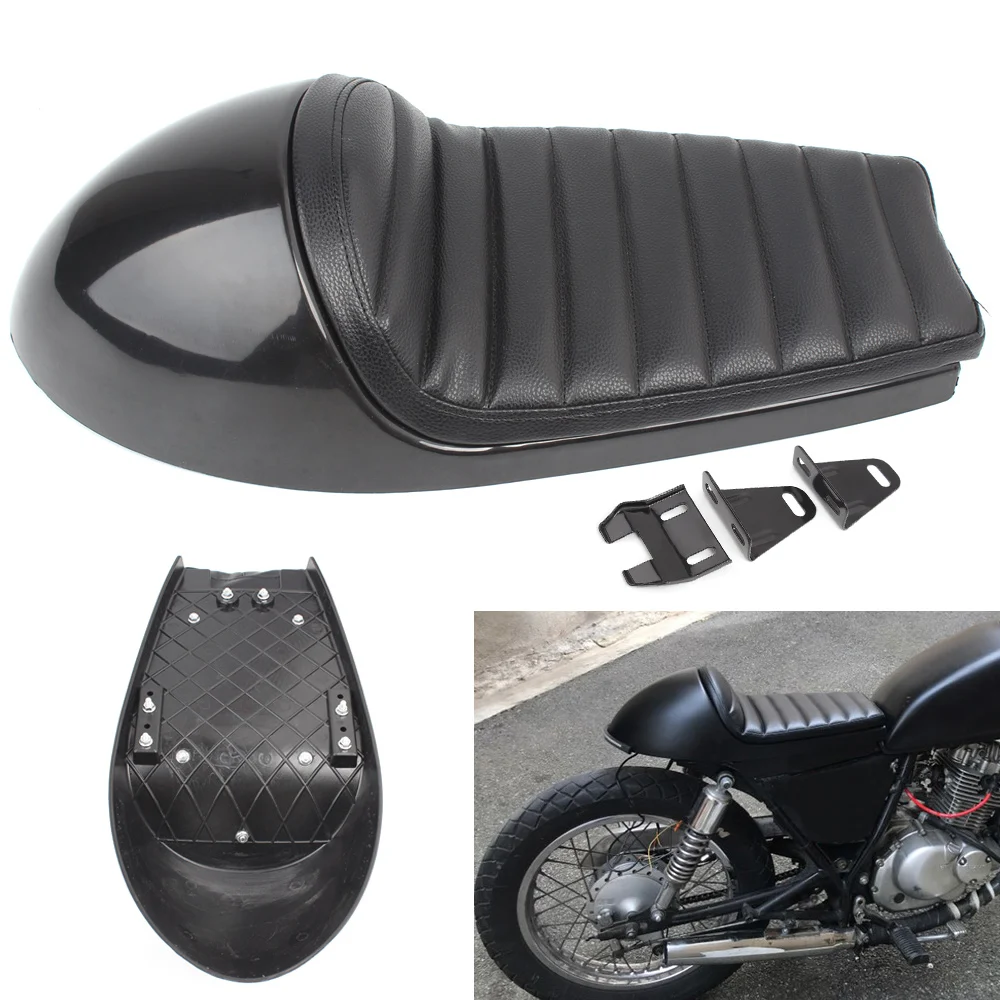 Sedili Da Sella Retrò Per Moto Cuscino Scrambler Moto Vintage Seat Pan Base Cafe Racer Seat Per Honda Triumph Bonneville Ducati