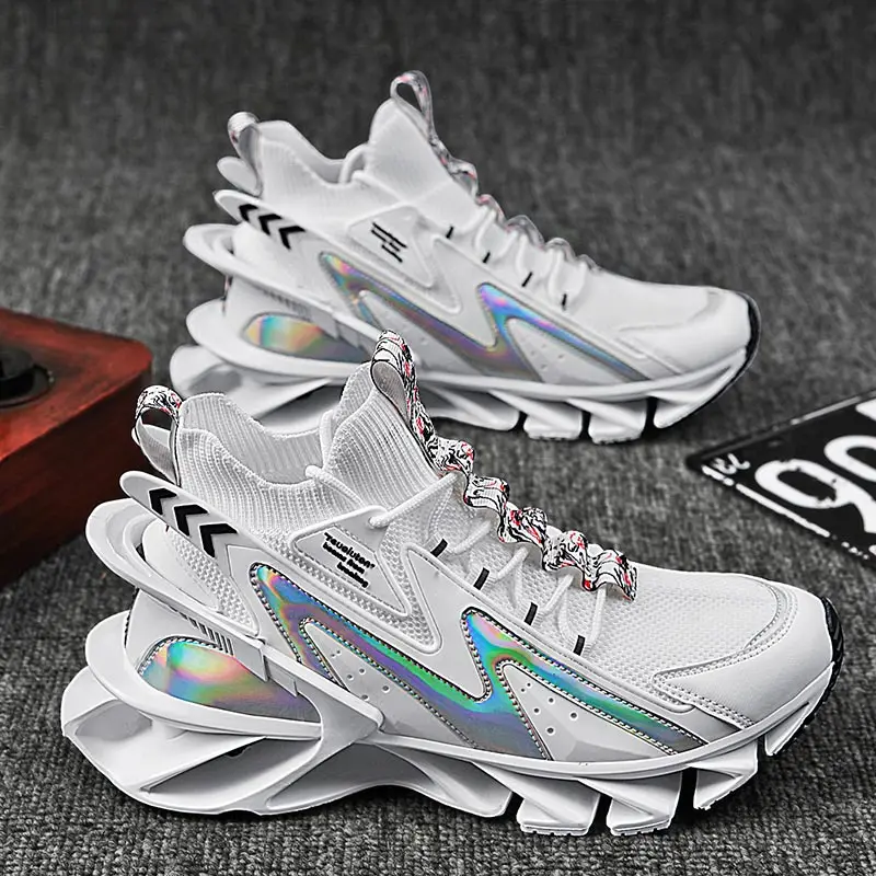 Ammortizzatore Escursionismo Scarpe Sportive Per Uomo Shose Sport Running Trainers For Men White Men Sneakers Shors Gothic Athletic 0201