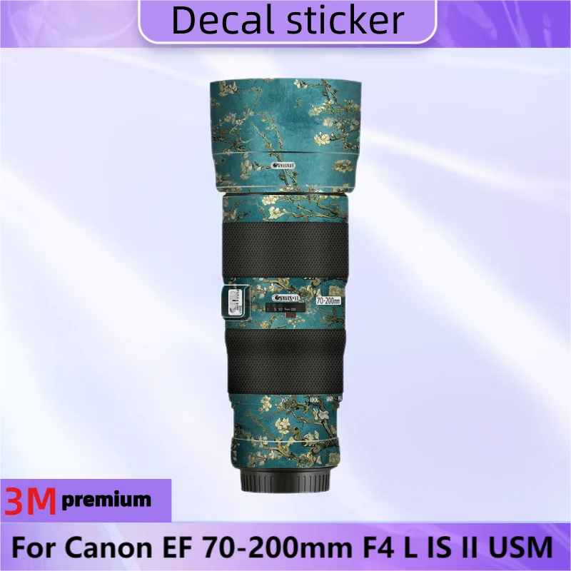 Per Canon Ef 70-200Mm F4 L Is Ii Usm Lens Sticker Pellicola Protettiva Per Decalcomanie Per La Pelle Cappotto Protettivo Antigraffio Ef70-200 70-200 F