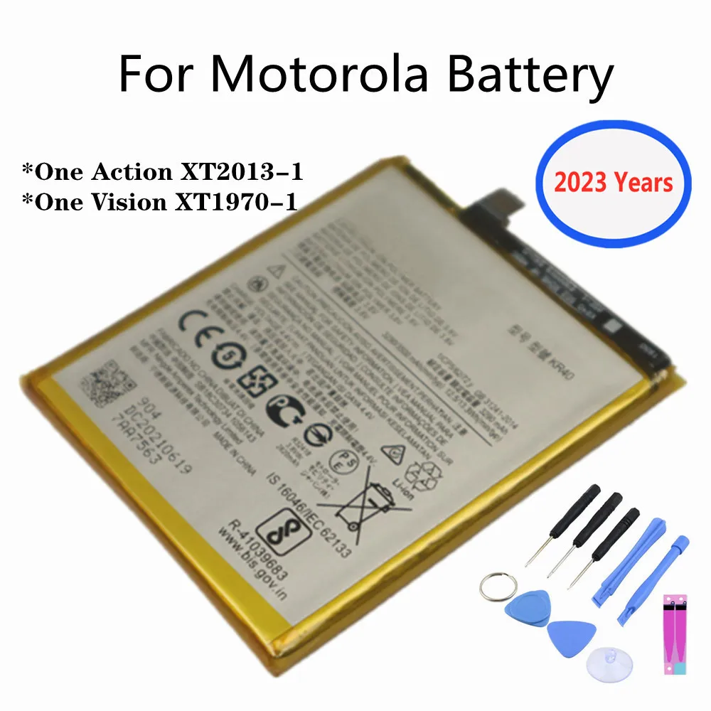 2023 Anno Nuova Batteria Di Ricambio Per Telefono Kr40 Per Motorola Moto One Action Xt2013-1 E One Vision Xt1970-1 3500Mah Batteria Bateria