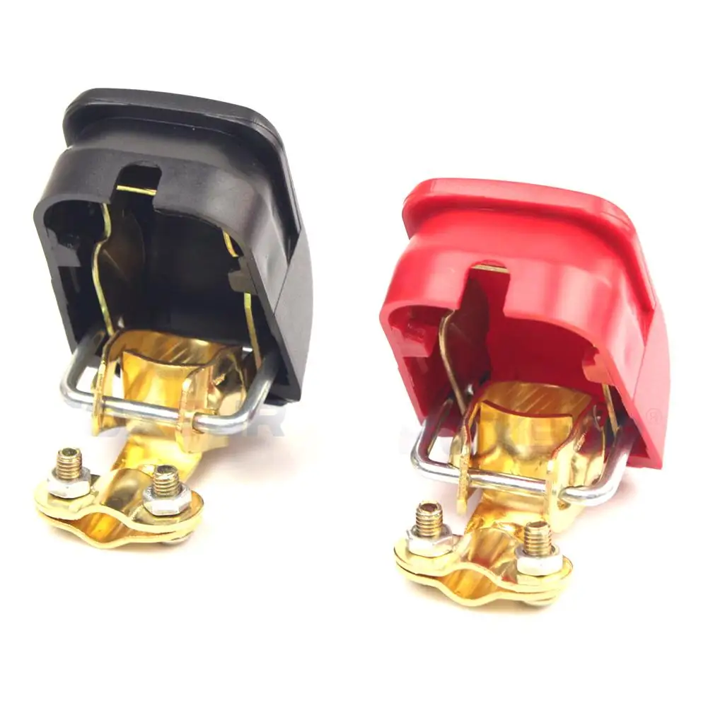 Morsetti Terminali Batteria Per Auto Universali 2 Pezzi 12V Adattatore Terminale Cavo A Sgancio Rapido Connettore Batteria Per Auto Caravan Boat Moto