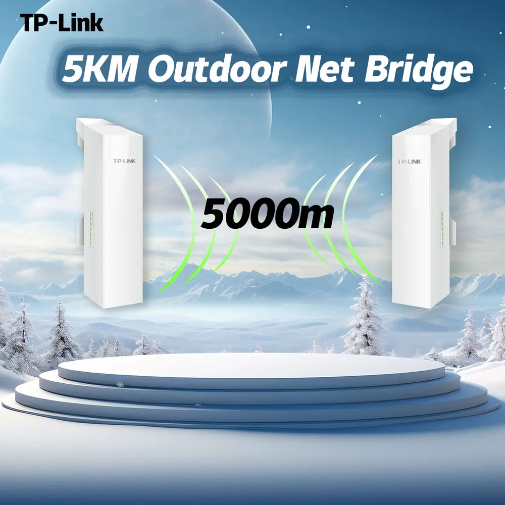 Tp-Link 867M 5.8G Mesh Wifi Access Point Top Cpe 5000M Router Wireless Outdoor Tl-Cpe500 Hospot Point To Point 1 Pz Ubiquiti