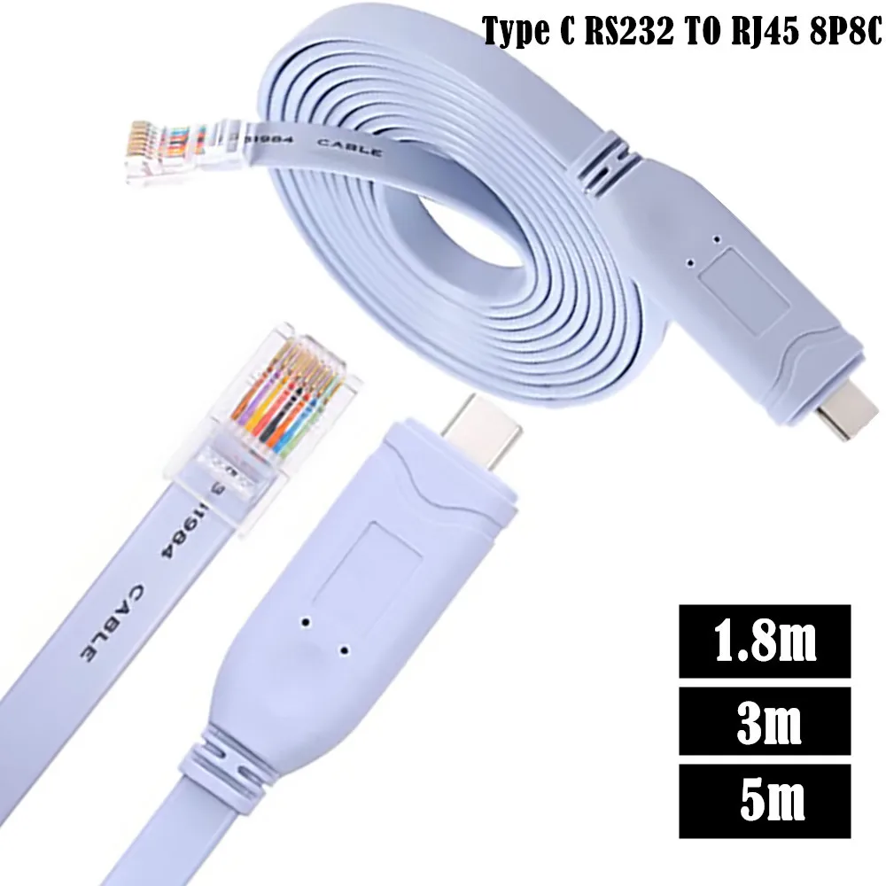 Usb-C Cavo Console Da Tipo C A Rj45 Adattatore Seriale Accessorio Essenziale Di Cisco Netgear Ubiquity Linksys Router/Interruttori Tp-Link
