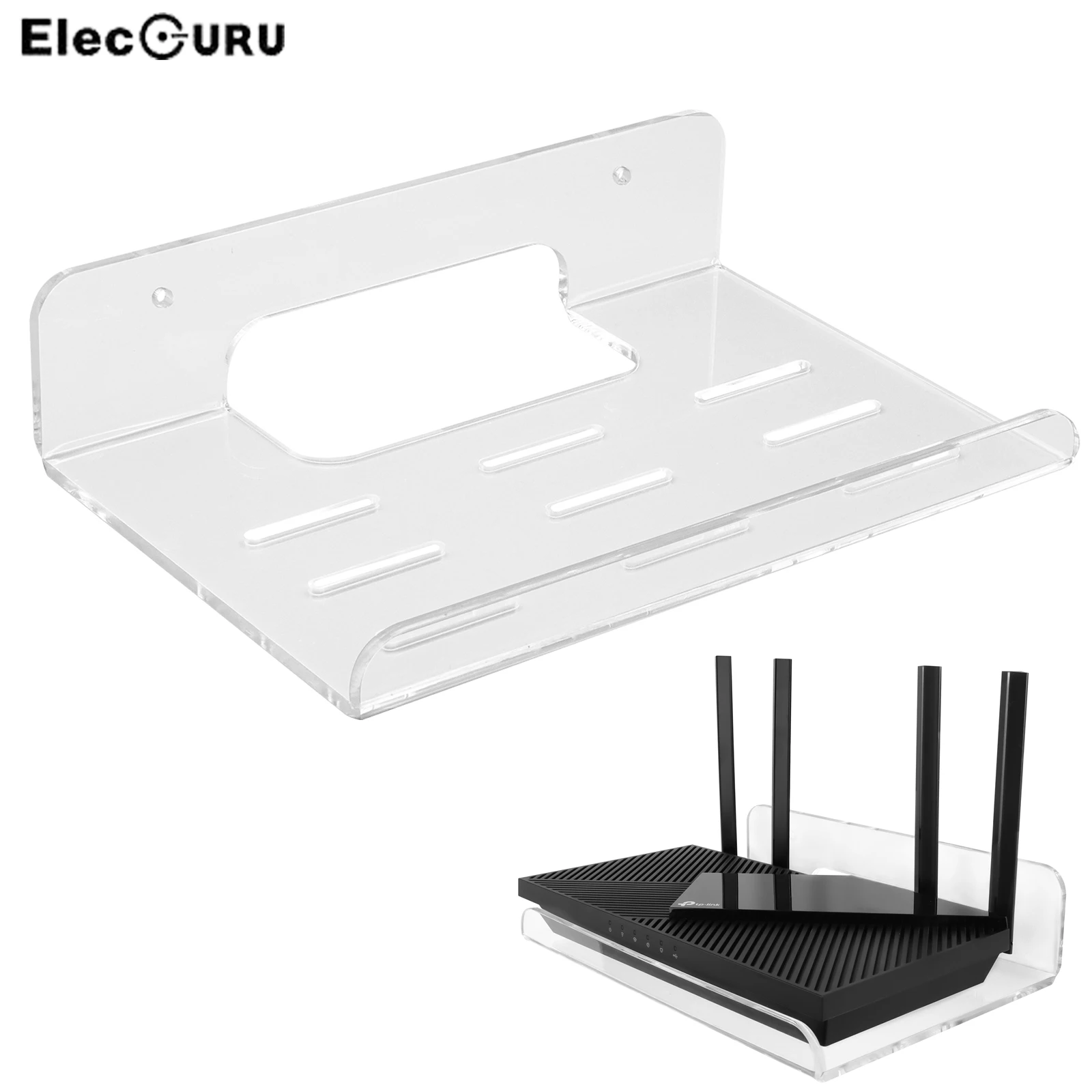 Universal Wifi Router Shelf Montaggio A Parete Gestione Dei Cavi Per Tp-Link Ax1500/Ax1800/Ax3000 Asus/Netgear Router Wifi