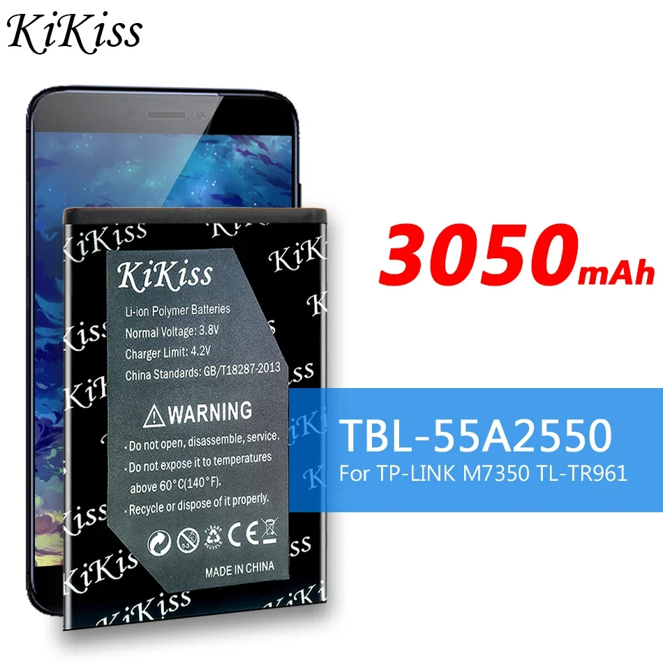 Batteria 3050Mah Per Tp-Link M7350 Tbl-55A2550 Tl-Tr961 2500L Tbl-68A2000 Tbl55A2000 Tl-Mr11U Tl-Mr3040 M7310 Router Mifi Wifi
