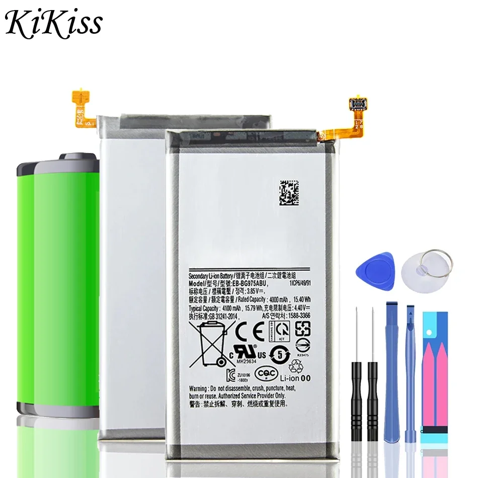Nuova Batteria Per Batteria Samsung Galaxy S10 Plus S10 + Sm-G9750 Eb-Bg975Abu 4100Mah Batteria Per Cellulare