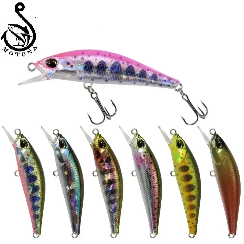 Motona Minnow Fishing Lures Bass Mini Sinking Spearhead River Bait Fishing Bait 50Mm 4G Crankbaits Fishing Carp Tackle