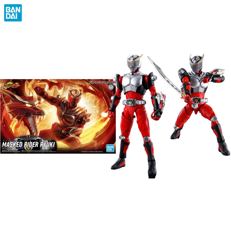 Bandai Original Figure-Rise Standard Masked Kamen Rider Anime Figure Masked Rider Ryuki Anime Action Figure Giocattoli Regali Bambini