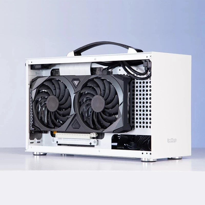 Pccooler I100 Itx Laptop Mini Pc Case Support Alimentatore Sfx Supporta I7 11700 Rtx3080 Psu Htpc Pc Gaming Case