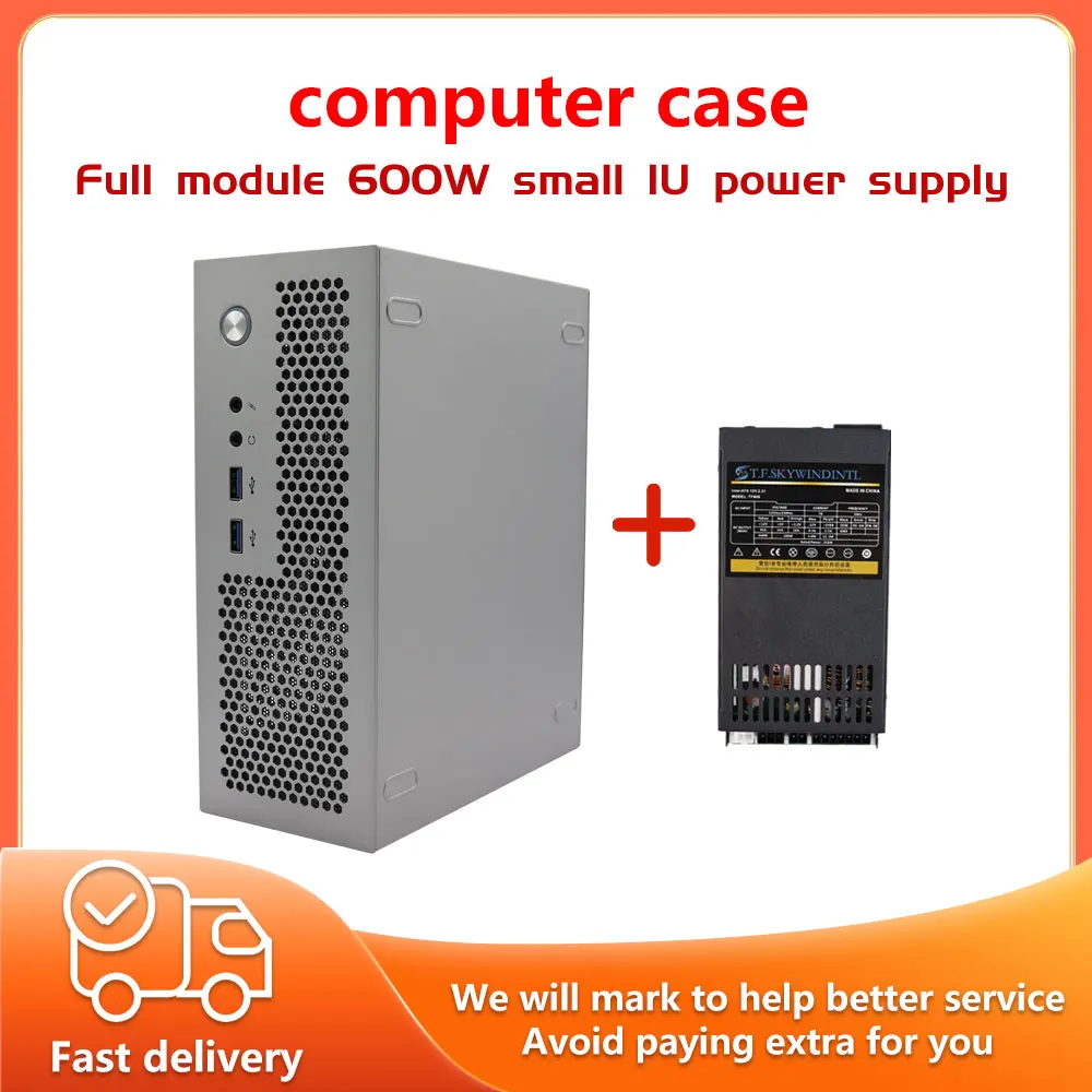 Custodia Da Gioco Per Pc Mini Itx Custodia Per Computer Htpc Scheda Madre Itx Piccola Alimentazione 1U/Flex Custodia Per Pc Da Gioco Chasis Per Casa E