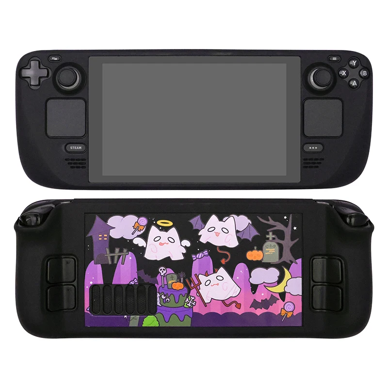 Il Più Nuovo Per Steam Deck Shell Cute Ghost Black Custodia Protettiva Per Valvola Steam Deck Gaming Console Hard Pc Cover