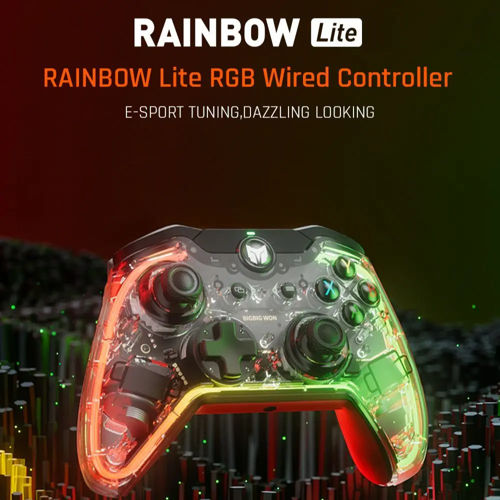 Bigbigwon C1 Lite C1 S Controller Bluetooth Per Switch/Ps4 Pc Audio Rgb Light 2.4G Wireless Gamepad Bisogno Di Ricevitore R90