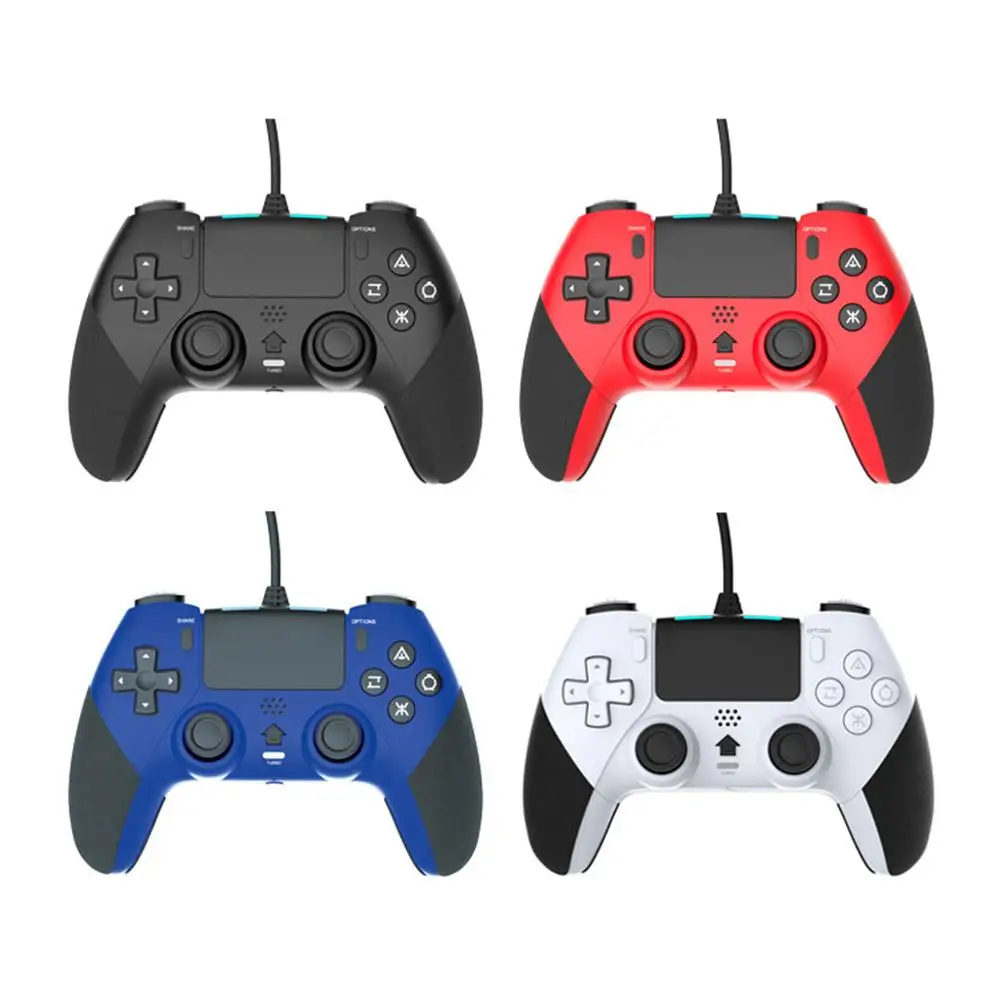 Usb Wire-Control Gamepad Wireless Controller Compatible For Ps4 Joystick Gamepads With 6-Axis Vibration Function