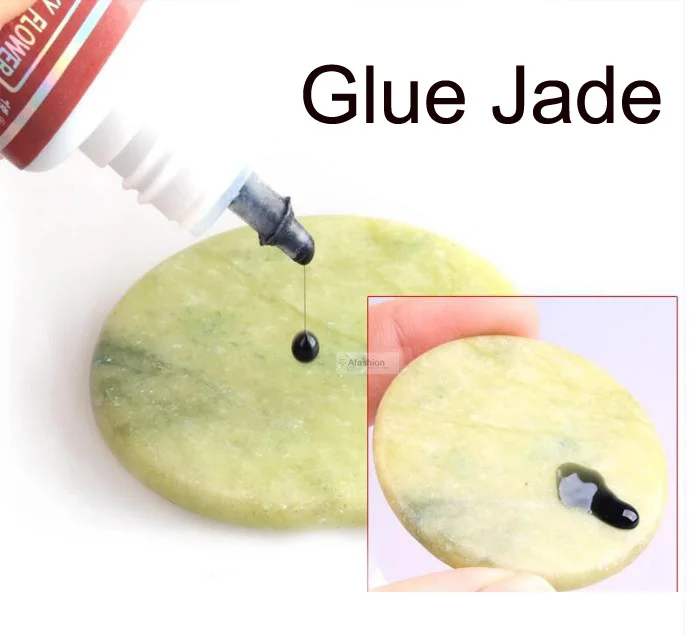 1Pc Extension Ciglia Jade Stone Glue Pallet False Eye Lash Holder Extensions Patch Pad Adesivo