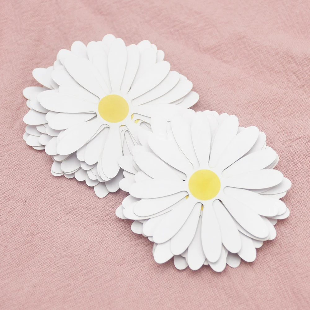 Daisy Confetti Table Scatter Flowers Wedding Flower Coriandoli White Yellow Daisy Baby Shower Decorazioni Forniture Per Feste Di Compleanno