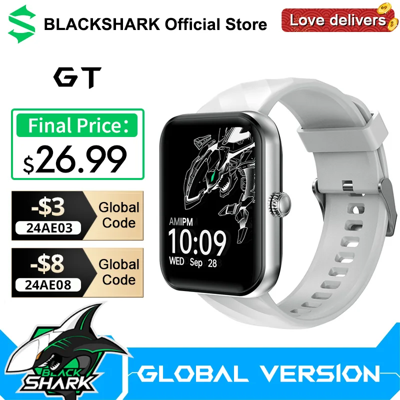 Versione Globale Black Shark S1 Classic Watch Smartwatch 1.43 ''Amoled Display Monitoraggio Della Salute Fitness 100 + Modalità Sportive