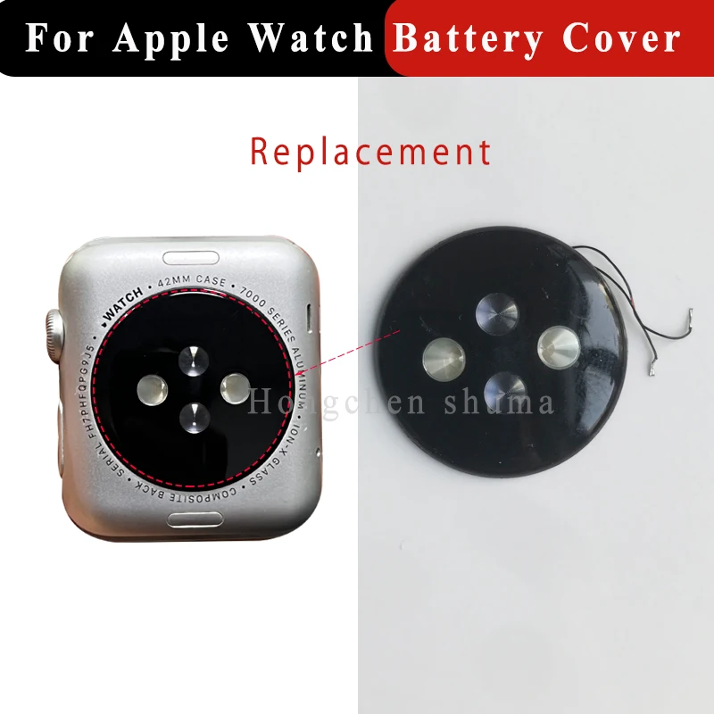 Coperchio Batteria Posteriore Per Apple Watch Series 7000 1 2 3 38Mm 42Mm Coperchio Posteriore In Vetro Parti Di Ricambio Del Telaio Originale