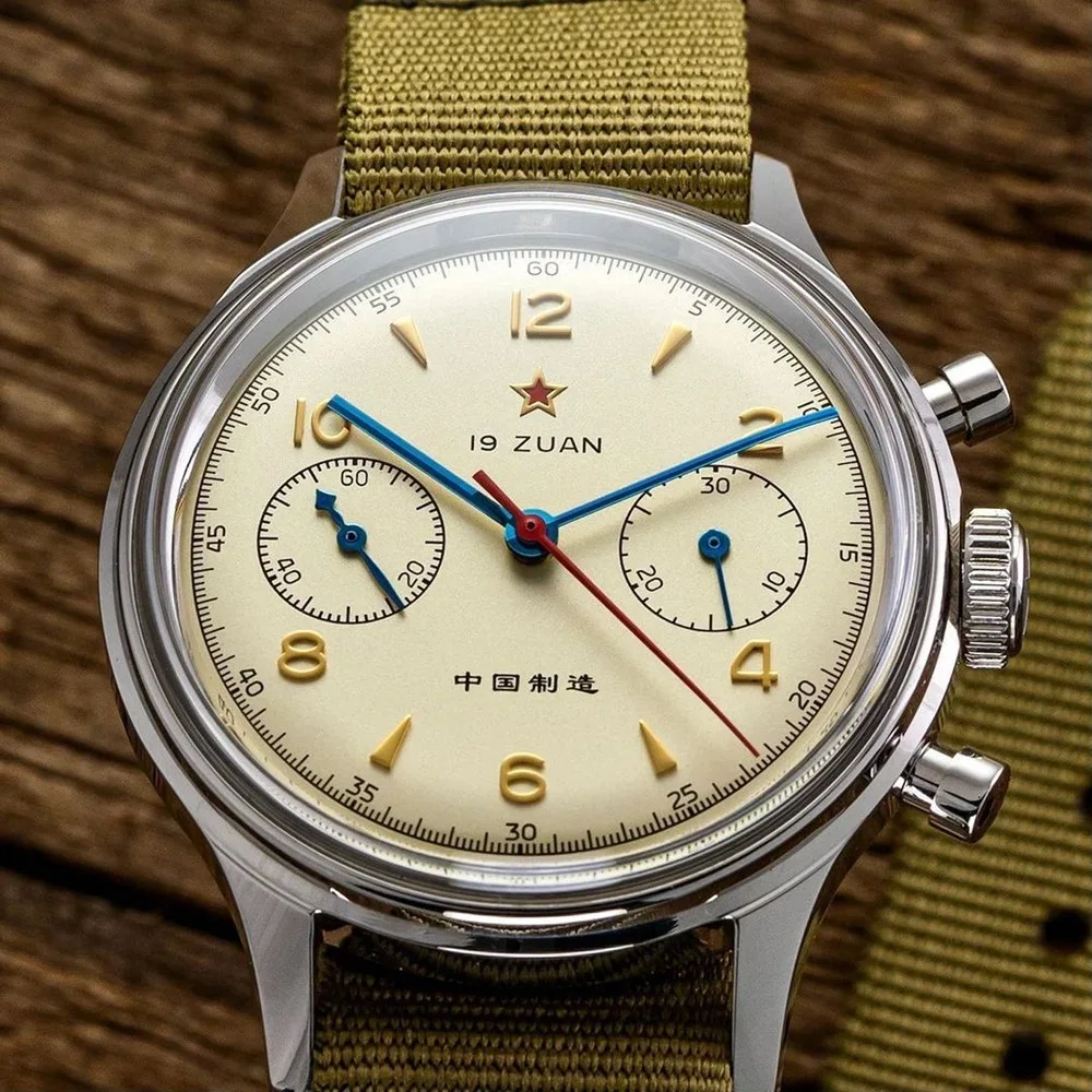 Seakoss 38Mm 40Mm Orologi Meccanici Cronografo Da Uomo 1963 Luminoso Originale St1901 Movimento Air Force Pilot Aviation Sapphire