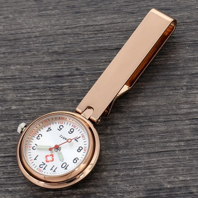 Orologio Da Infermiera Con Diamanti Luminoso Semplice Orologio Da Petto Medico Fibbia A Clip Di Alta Qualità Medico Fob Spilla Orologio Regalo Ospedal