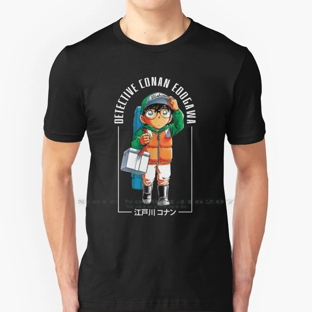 Detective Conan Edogawa T Shirt 100% Puro Cotone Anime Manga Detective Conan Edogawa Conan Grigio Shinichi Kudo Shibuya Kawaii