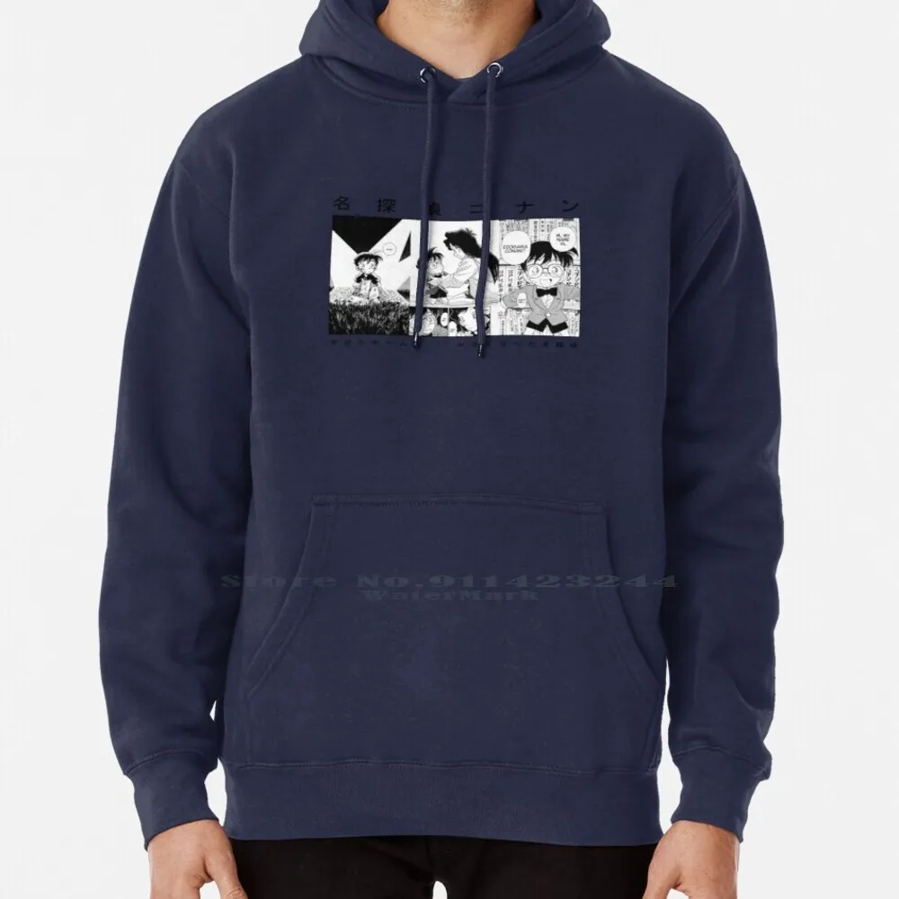 Detective Conan Manga Design Felpa Con Cappuccio Maglione 6Xl Cotone Anime Detective Conan Meitantei Conan Conan Grigio Donne Adolescenti Di Grandi Di