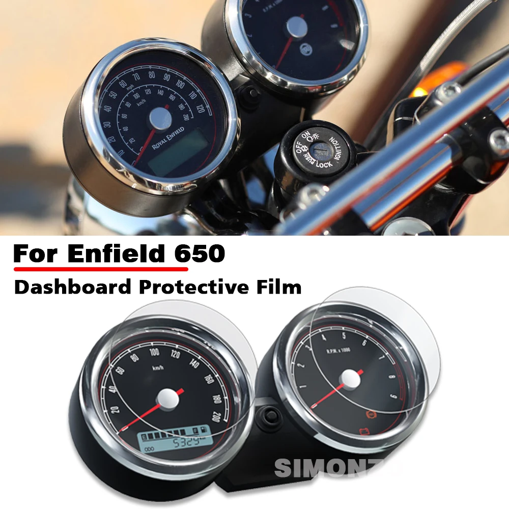 Per Royal Enfield 650 Protezione Dello Schermo Del Cruscotto Interceptor Continental Gt Moto Cluster Screen Scratch Protection Film