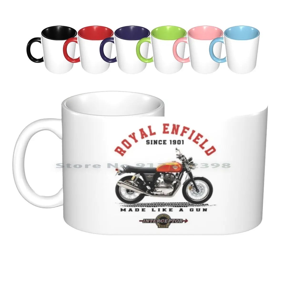 The Royal Enfield Interceptor 650 Tazze In Ceramica Tazze Da Caffè Tazza Da Tè Al Latte Royal Enfield Interceptor 650 Made Like A Gun