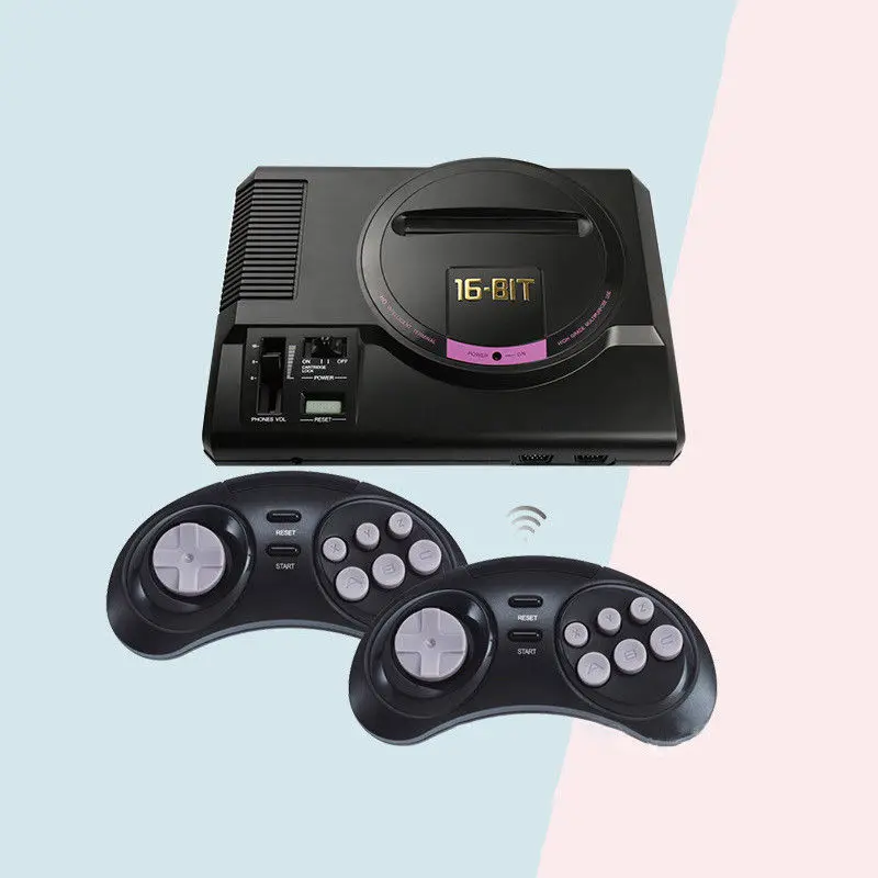 2023 Gift 126 Classic Games Card Tv Out Per Sega Mega Drive Simulator Md Console Console Per Videogiochi Per Computer Sonic Contra