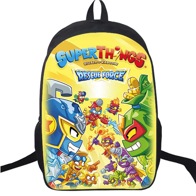 Superthings 10 Rescue Force Back Packs Super Zings Kids Boys Girls Travel Bagpack Zaini 3D Zaino Per Laptop Per Adolescenti