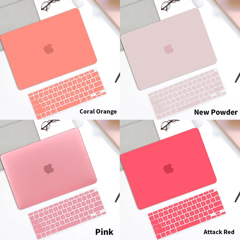 Frosted Laptop Case For 2020 Macbook Pro 13 Touch Bar A2159 A2289 A2338 Air 13 Inch A2337 A2179 A1932 A1466 With Keyboard Cover