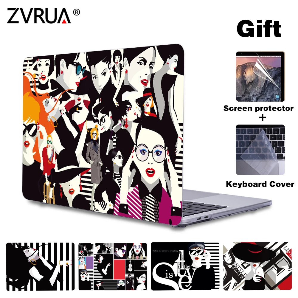 Custodia 3D City Beauty Per Macbook Air 13 A2337 A2179 Id A2338 2020 M1 Chip Pro 14 15 16 A2442 A2141 A2485 A2289 2021 Cover