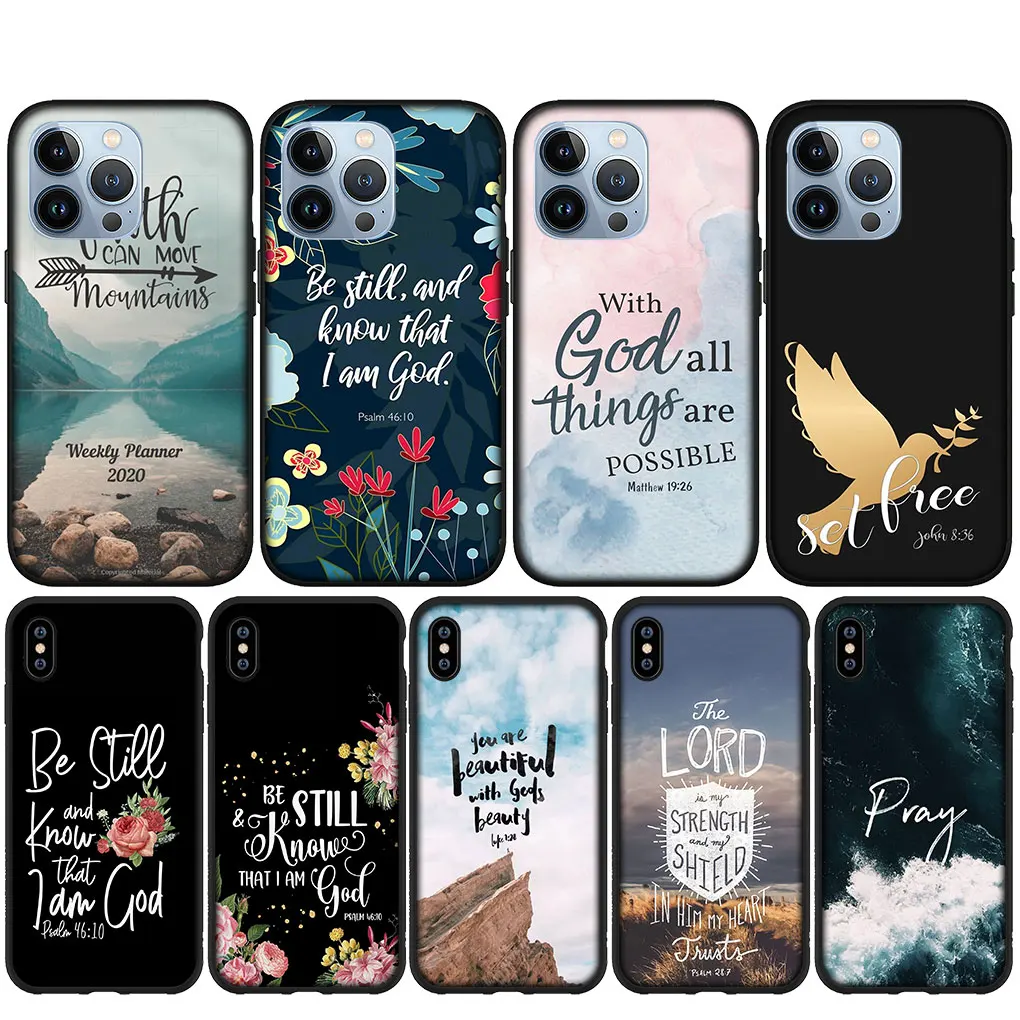 Versetto Della Bibbia Christian Wholesale Philippians Jesus Cover Case Per Iphone 15 14 13 12 Mini 11 Pro X Xr Xs Max 7 8 Plus + 15 + Involucro