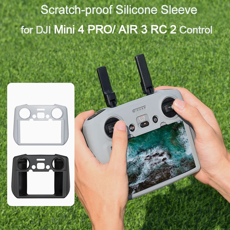 Manicotto In Silicone Per Dji Air 3/Mini 4 Pro Drone Per Dji Rc 2 Controller Custodia Protettiva Antigraffio Cove Camera Drone Accessorio