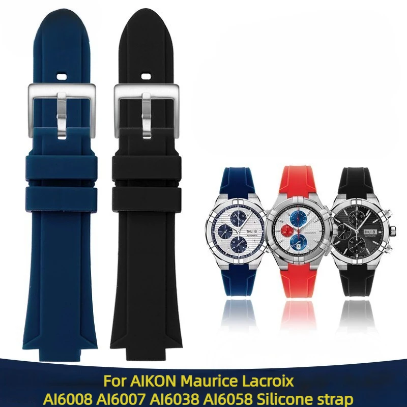 Per Hitachi Lacroix Aikon Ai6008 Ai6007 1018 1108 Cinturino Modificato Convesso Cinturino In Silicone Cinturino Cinturino Accessori Uomo