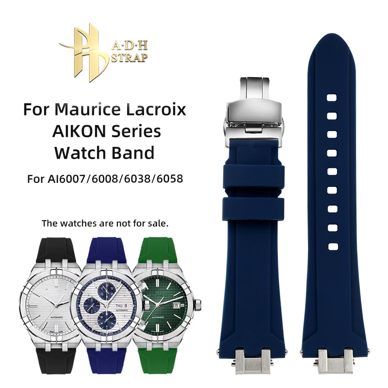 Cinturino Speciale Per Orologio In Silicone Impermeabile Per Cinturino Da Uomo Hitachi Lacroix Aikon Ai6007/6008/6038/6058