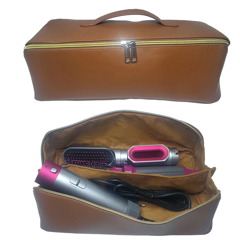 Borsa Portatile In Pelle Pu Con 2023 Nuovo Asciugacapelli 5 In 1 Potente Spazzola Ad Aria Calda Per Dyson Airwrap Con Canna Arricciacapelli E Pennello