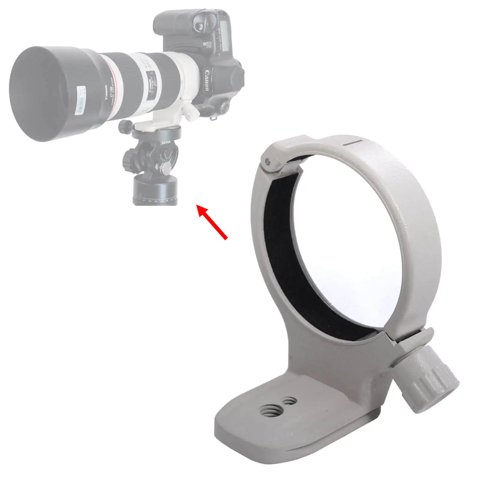 Lente Collare Tripod Mount Ring Per Canon Ef 70-200Mm F/4L Usm/Is Usm/ Is Ii Usm, Ef 80-200Mm F/2.8L, Ef 400Mm F/5.6L Usm