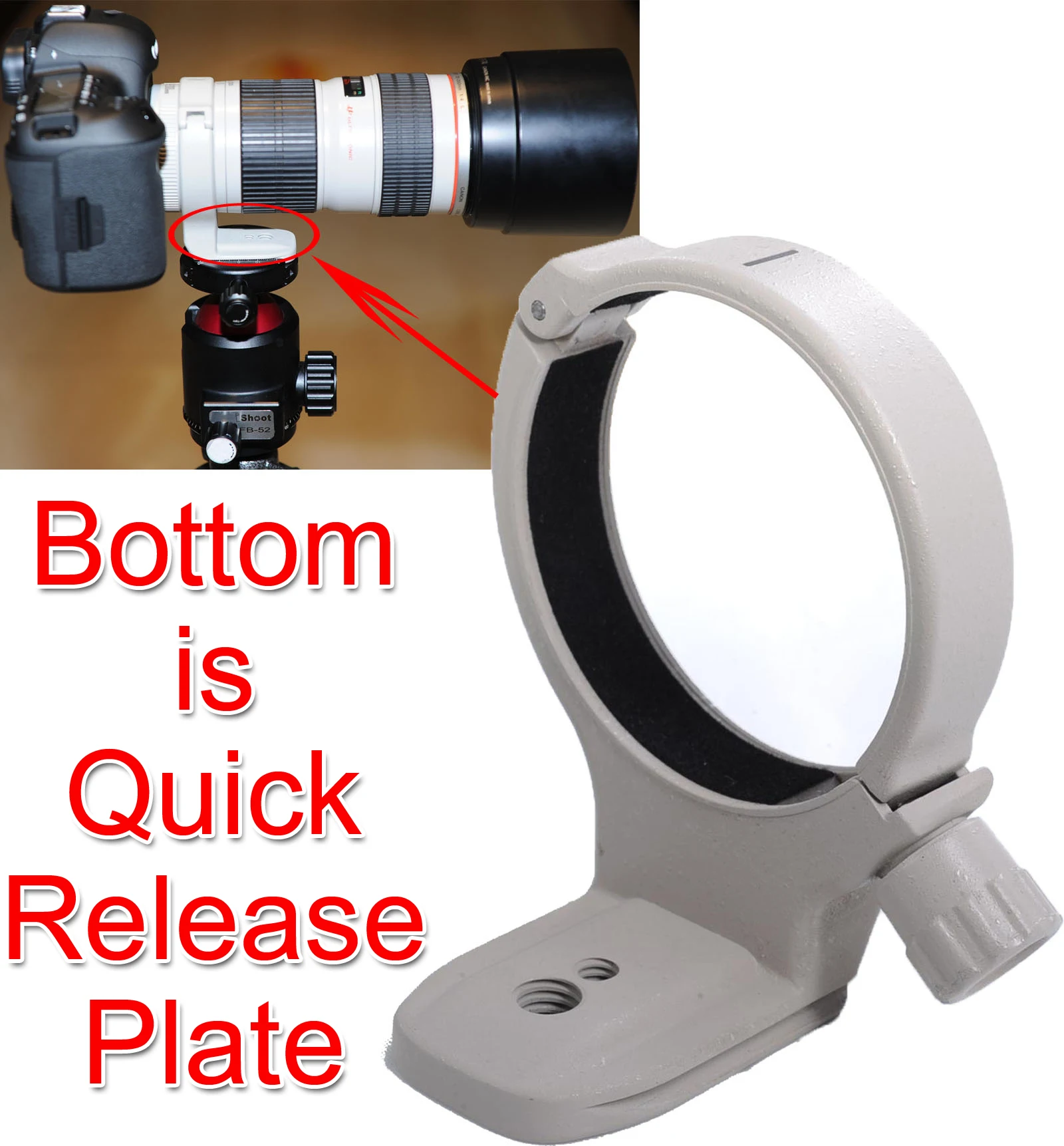 Lente Collare Di Supporto Tripod Mount Ring Per Canon Ef 70-200Mm F/4L Usm, 70-200Mm F/4L Is Usm, 400Mm F/5.6 L Usm, 80-200Mm F/2.8L