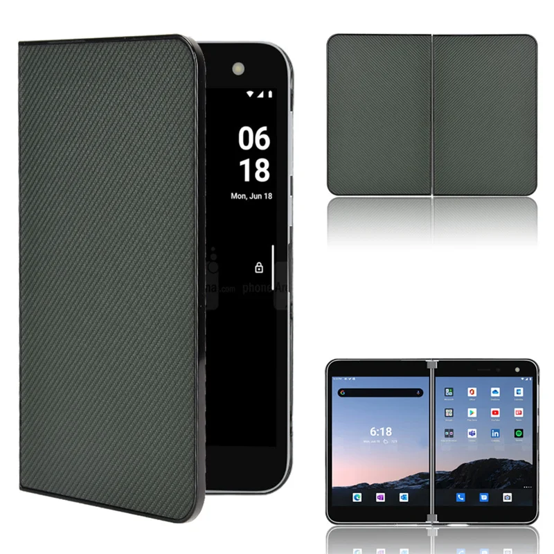 Per Microsoft Surface Duo Case Solid Pu Leather E Pc Book Cover Per Microsoft Surface Duo Case 8.1"