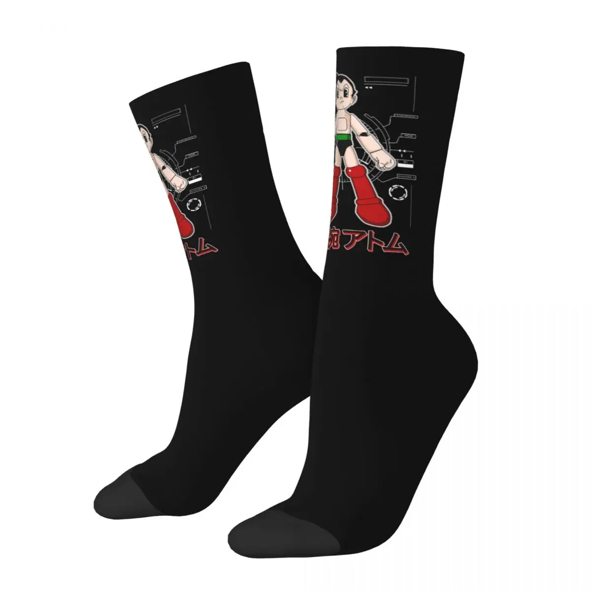 Winter Warm Hip-Hop Men'S Women'S Astroboy Astro Boy Manga Socks Mighty Atom Breathable Basketball Socks
