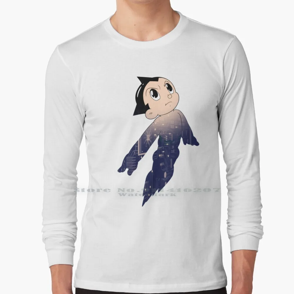 Astro Boy-Maglietta A Manica Lunga Macchina Umana Astro Boy Macchina Umana Robot Anime Storia Manga