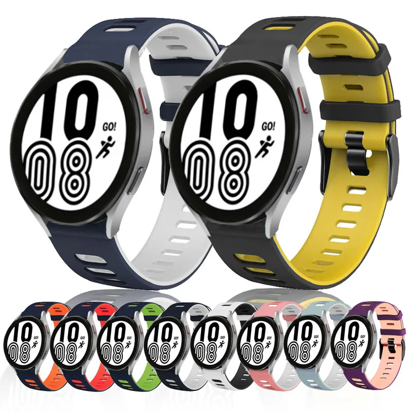 Correa 20Mm Smartwatch Strap Per Samsung Galaxy Watch 4 44Mm/Active 2 Watch Wristband Per Amazfit Gts/Bip U/Gts2 Mini/3 Bands