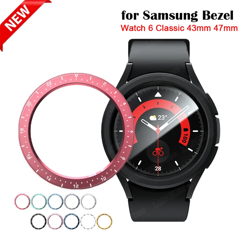 Per Samsung Galaxy Watch 6 Classic 43Mm 47Mm Pc Bezel Rings Custodia Cover Paraurti Smartwatch Accessori Orologio 6 Classic 43Mm 47Mm