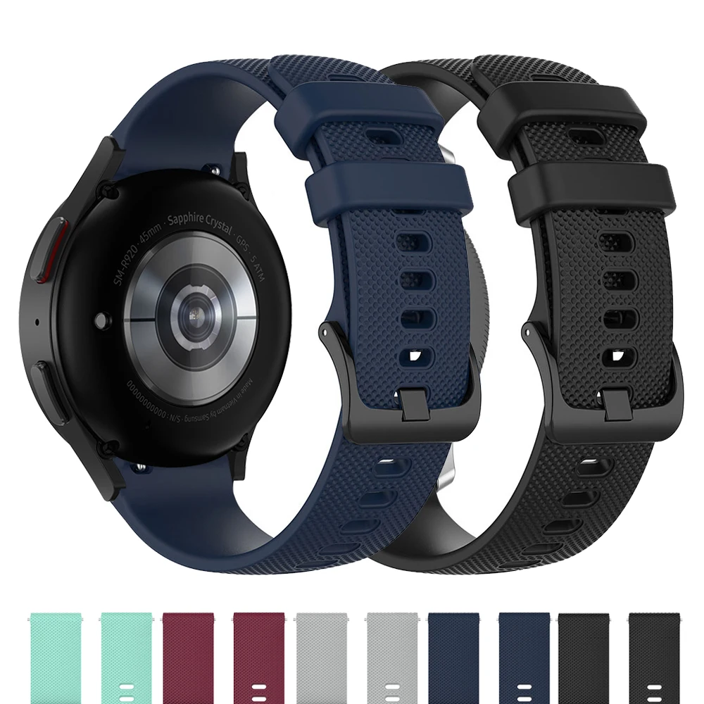 Cinturino In Silicone Per Smasung Galaxy Watch 5 Pro 45Mm/4/4Classic/46Mm/42Mm 20Mm Cinturino Smartwatch Bracciale Galaxy Watch 5 Cinturino